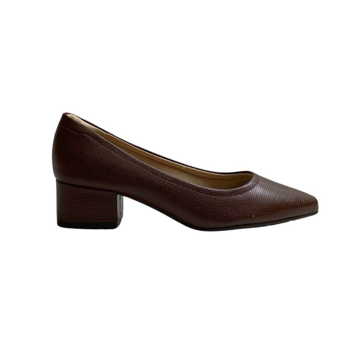 めいよ③ Marrom Escuro Marrom 7340123 Feminino Modare Sapato 棚・シェルフ・ラック