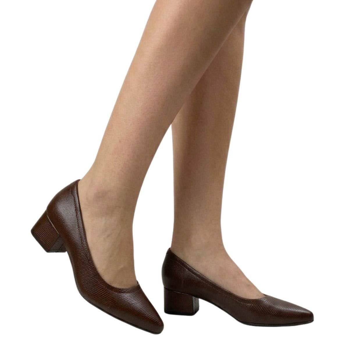 Sapato Modare Feminino 7340123 Marrom Escuro Marrom 2