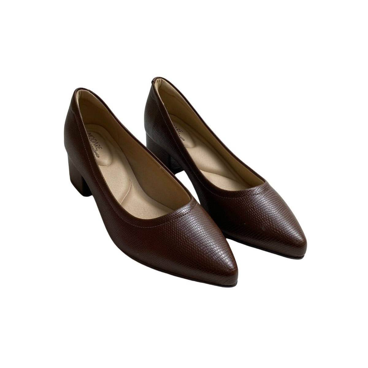 Sapato Modare Feminino 7340123 Marrom Escuro Marrom 4