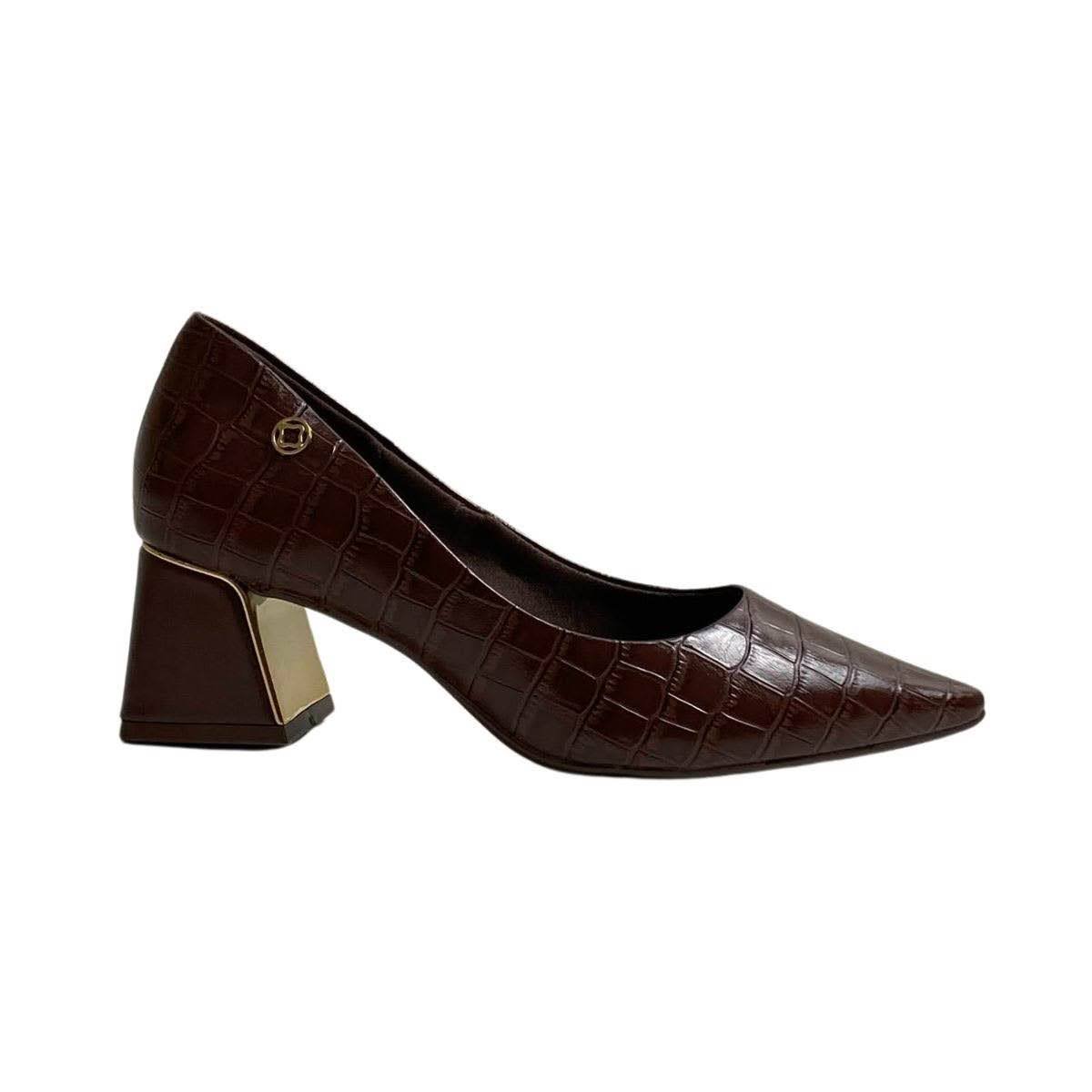 Sapato Bebecê Feminino T3862605 Marrom Escuro