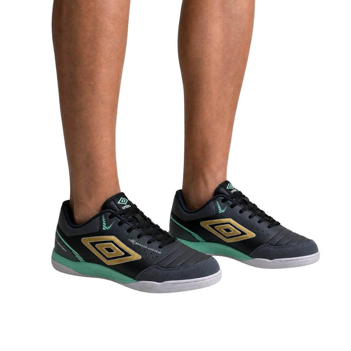 Tênis Futsal Umbro Masculino UO1FB00430 Preto Preto 2