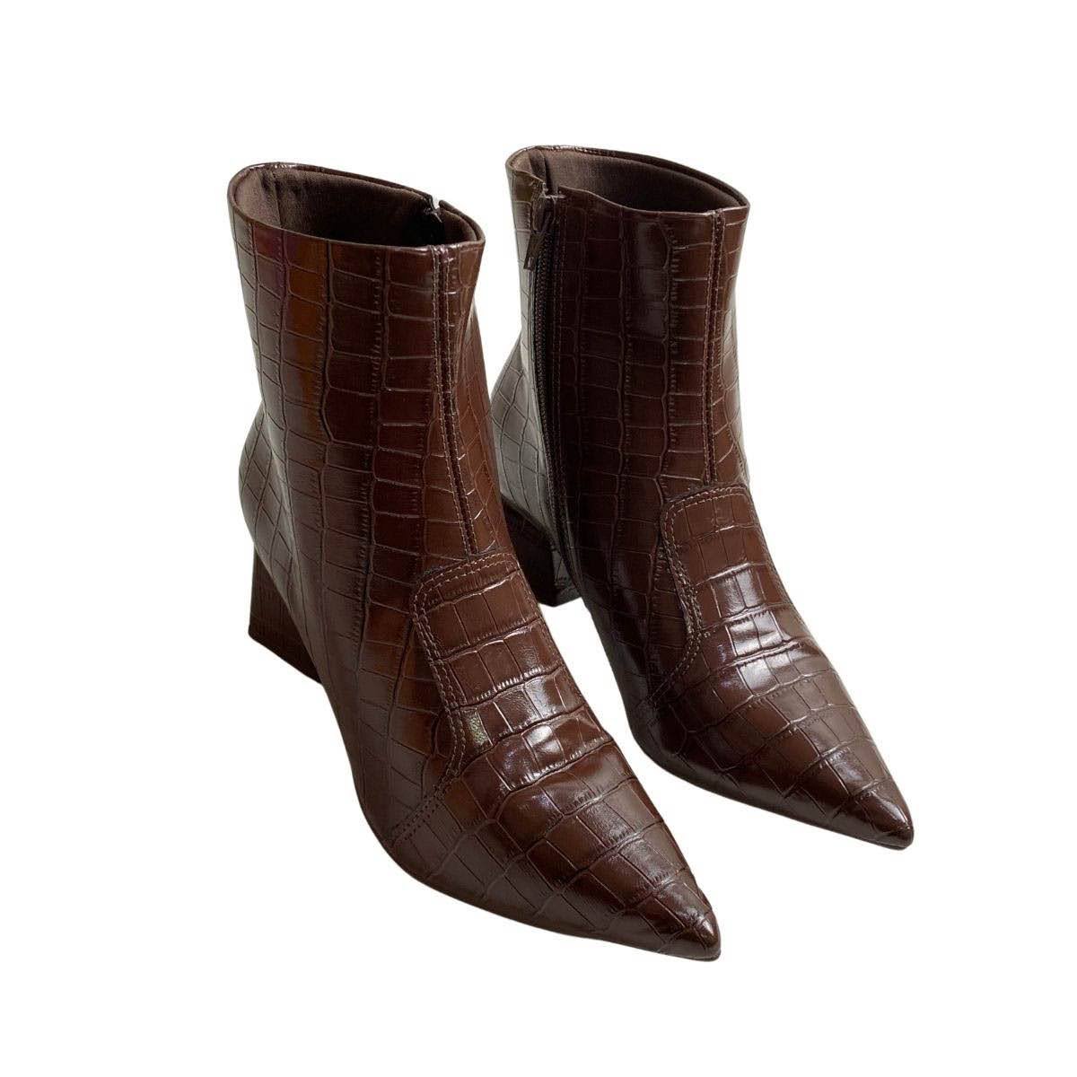Bota Bebecê Feminino T3842041 Marrom Escuro Marrom 4