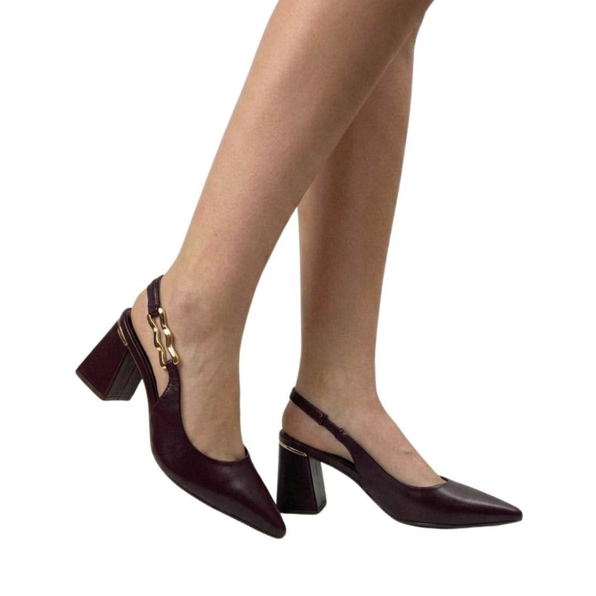 Sapato Bebecê Feminino T7012028 Bordô Bordô 2
