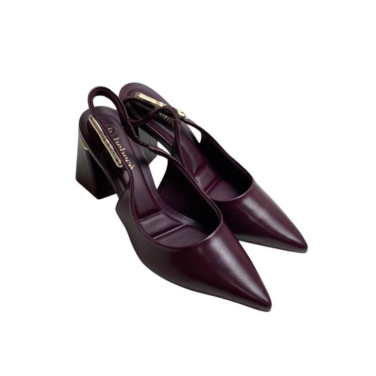 Sapato Bebecê Feminino T7012028 Bordô Bordô 4
