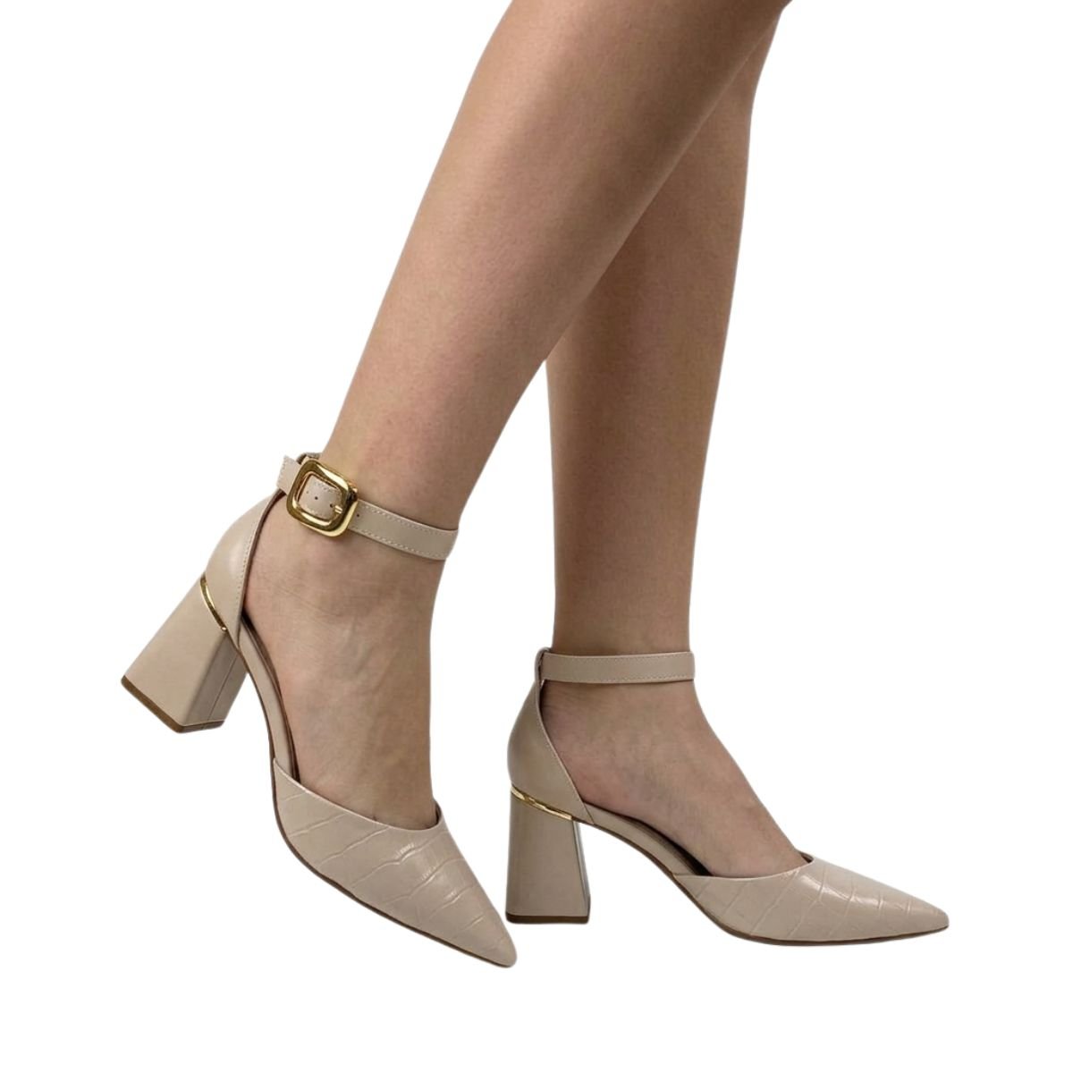 Sapato Bebecê Feminino T7012024 Creme Creme 2
