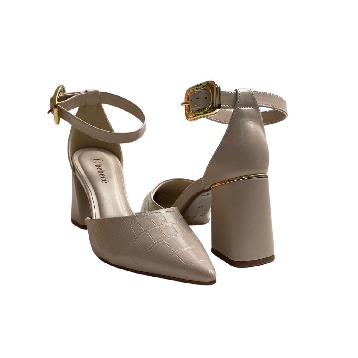Sapato Bebecê Feminino T7012024 Creme Creme 5