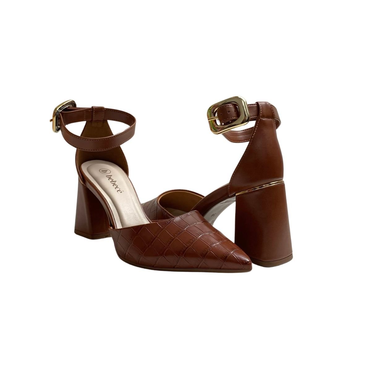 Sapato Bebecê Feminino T7012024 Marrom Marrom 5