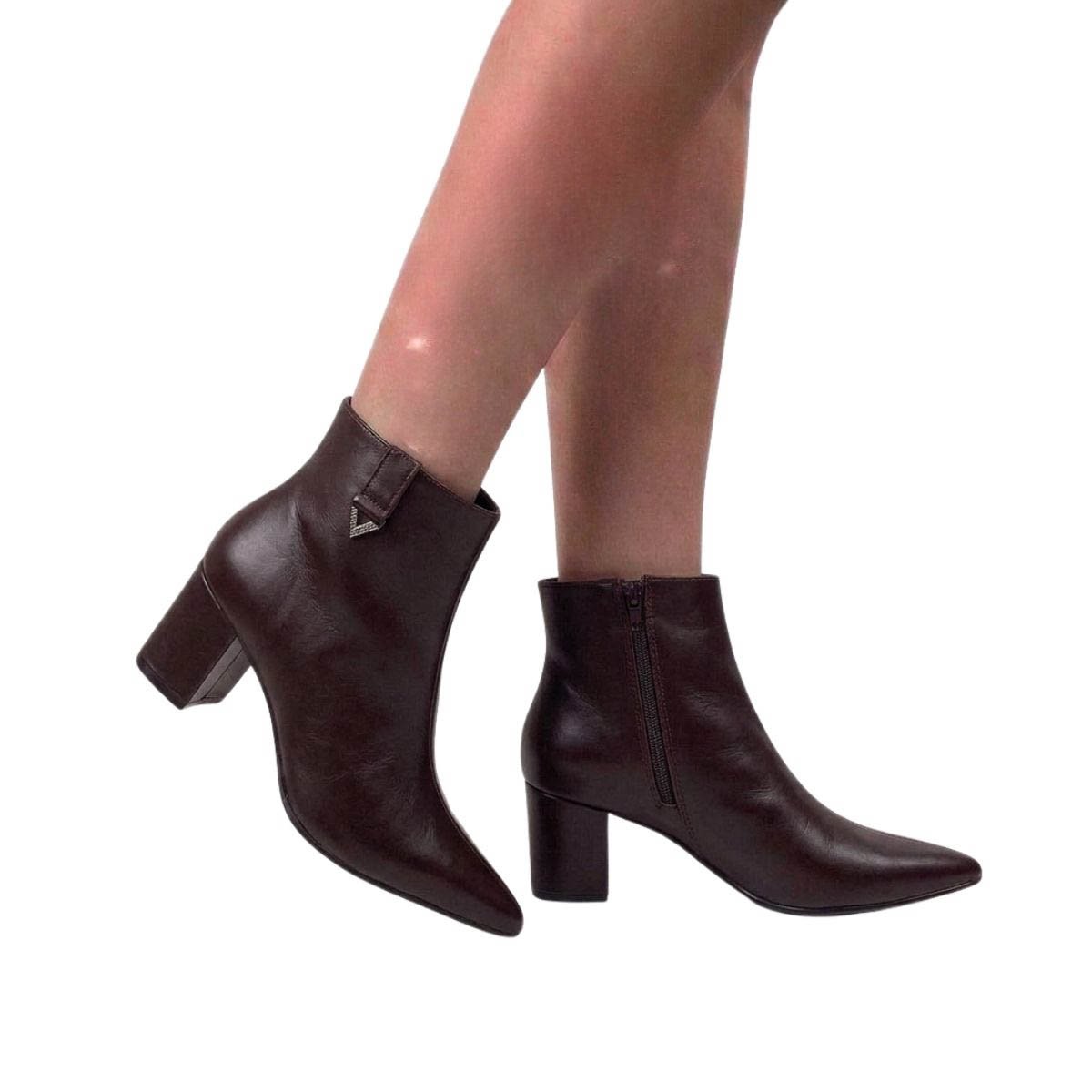 Bota Via Marte Feminina 236009 Marrom Marrom 2