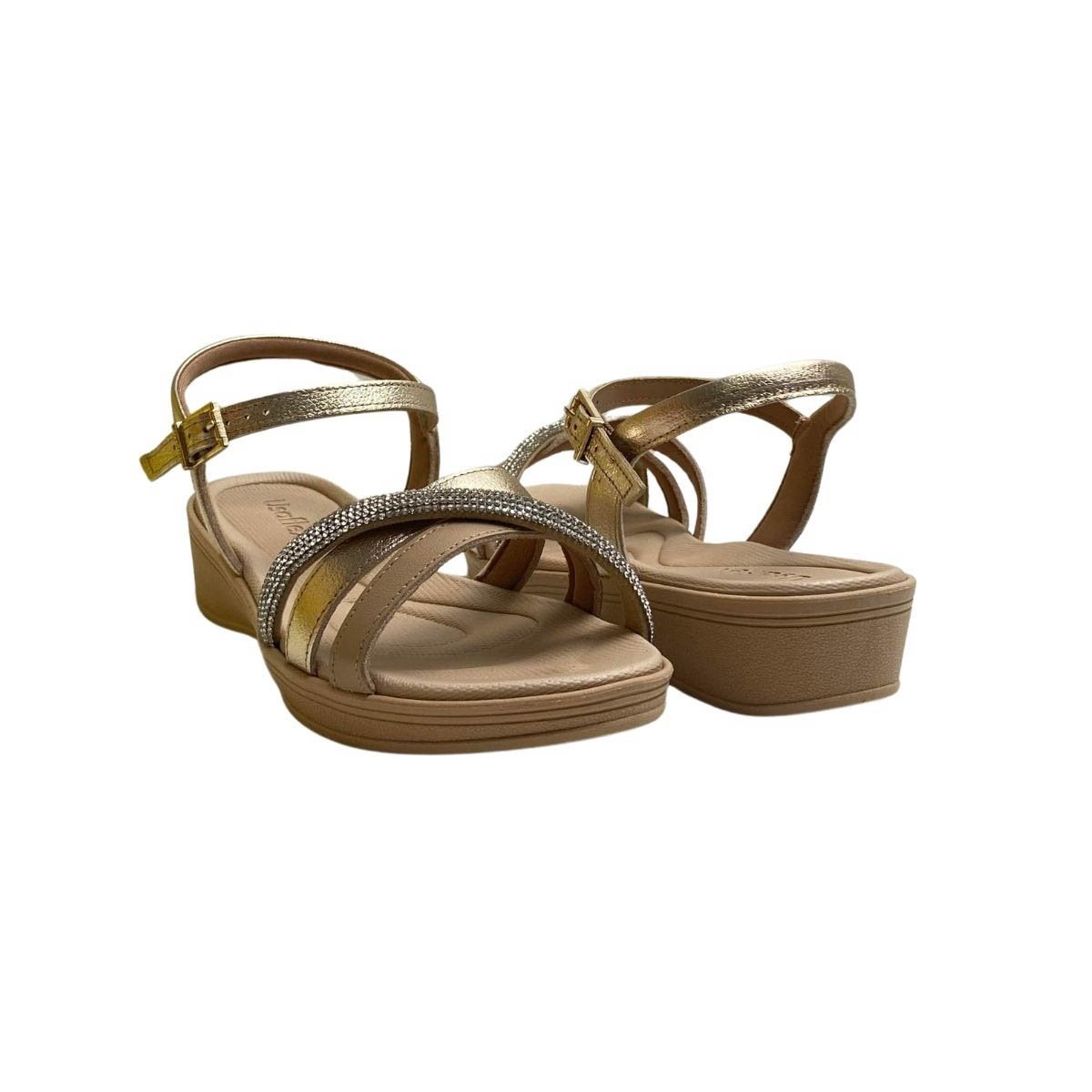 Sandália Usaflex Feminina UD04006 Dourada Dourado 5