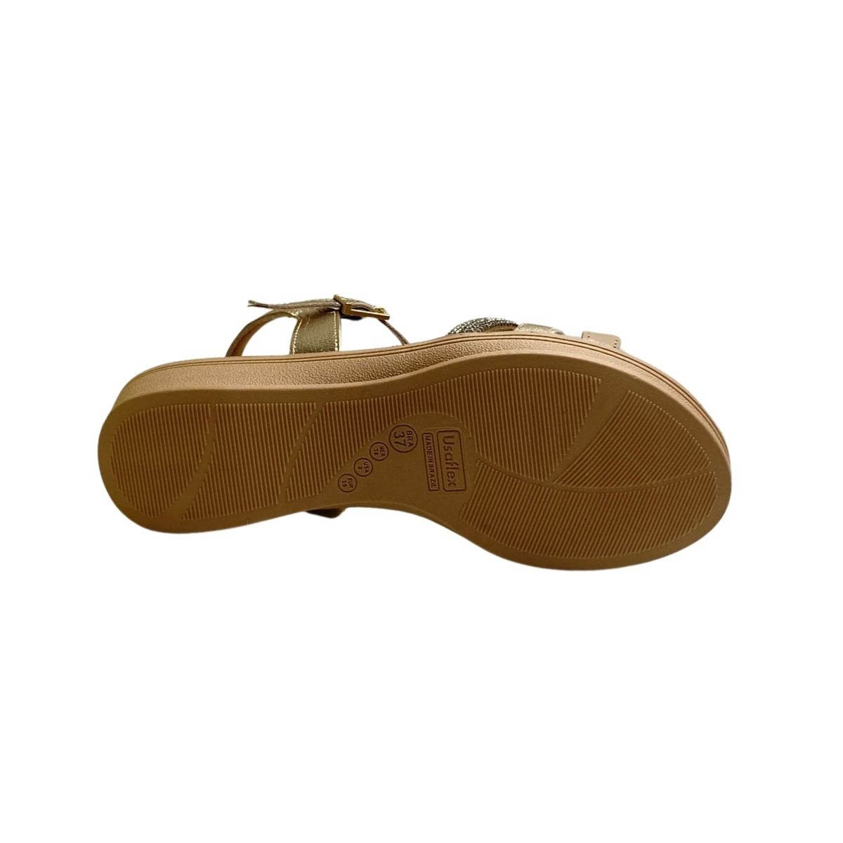Sandália Usaflex Feminina UD04006 Dourada Dourado 6