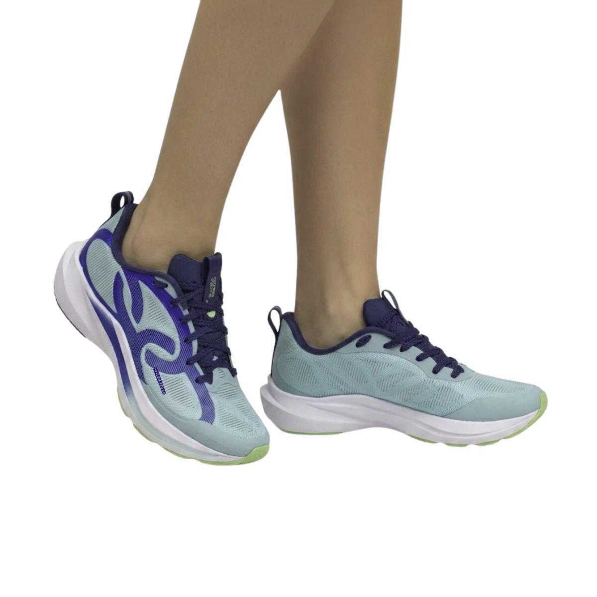Tênis Corre Vento 3 Olympikus Feminino CORRE-VENTO-3 Azul Claro Verde/Azul 2