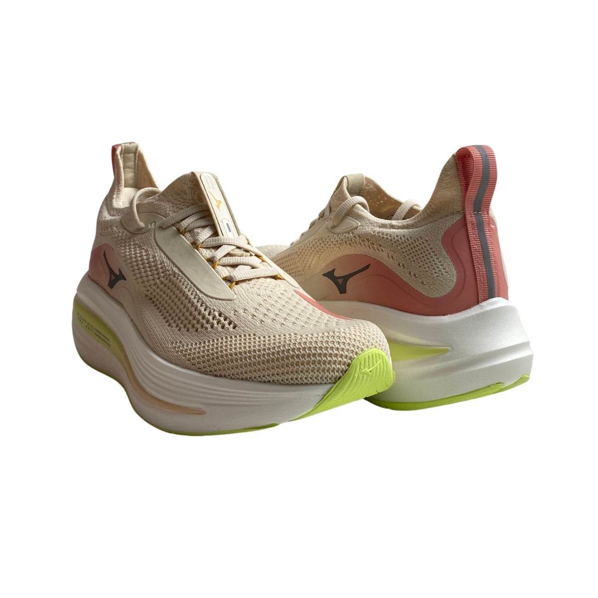 Tênis Neo Aura Knit Mizuno Feminino 101114114F Creme Bege 5