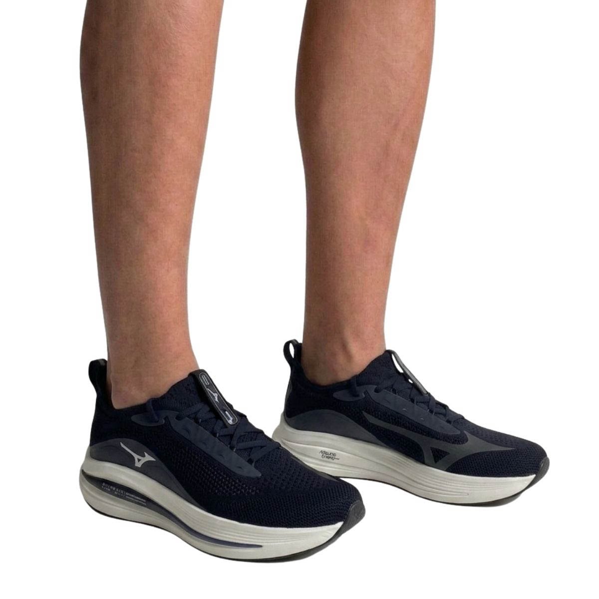 Tênis Aura Knit Mizuno Masculino 101114114M Preto Preto 2