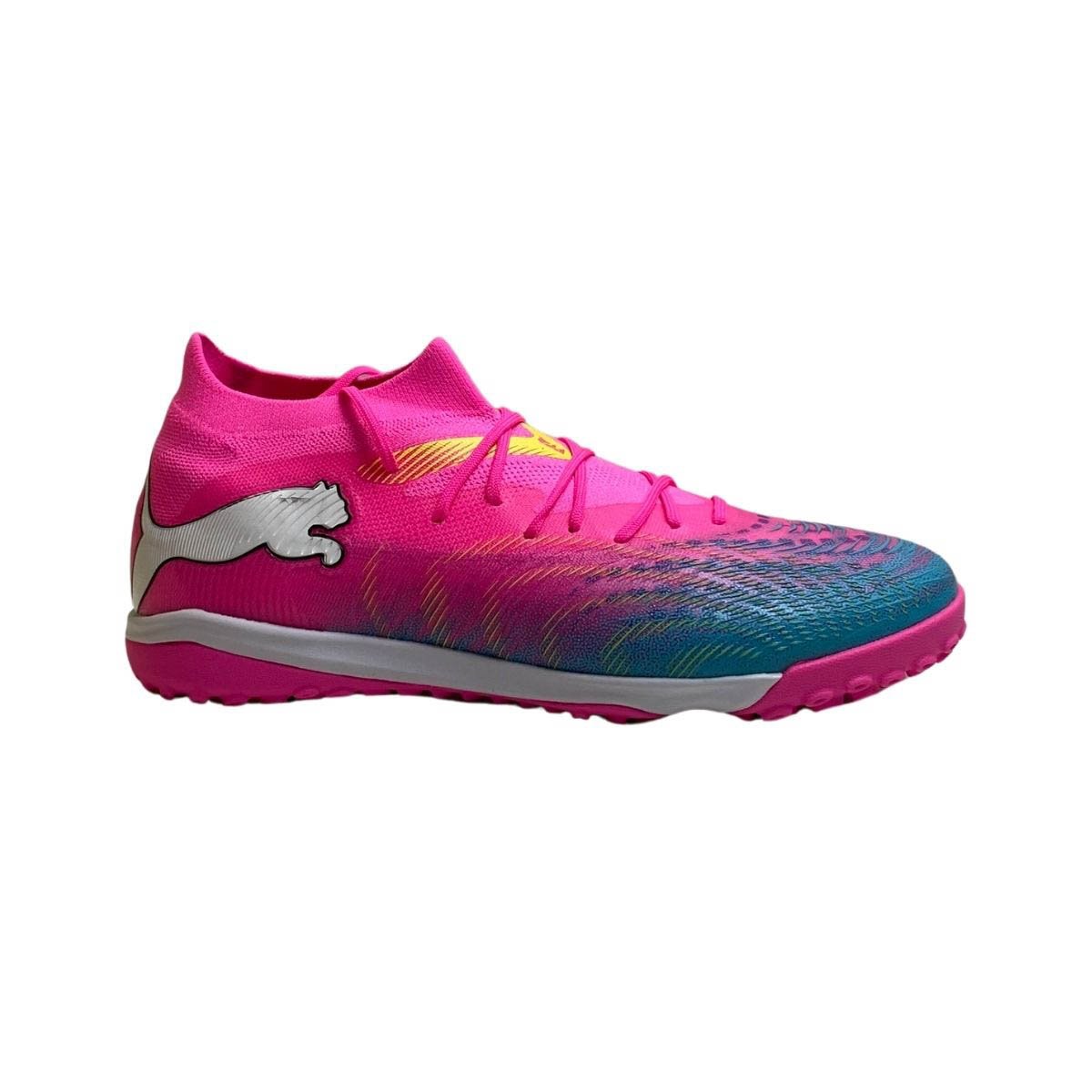 Chuteira Future 9 Match Society Puma Masculina 108906 Rosa