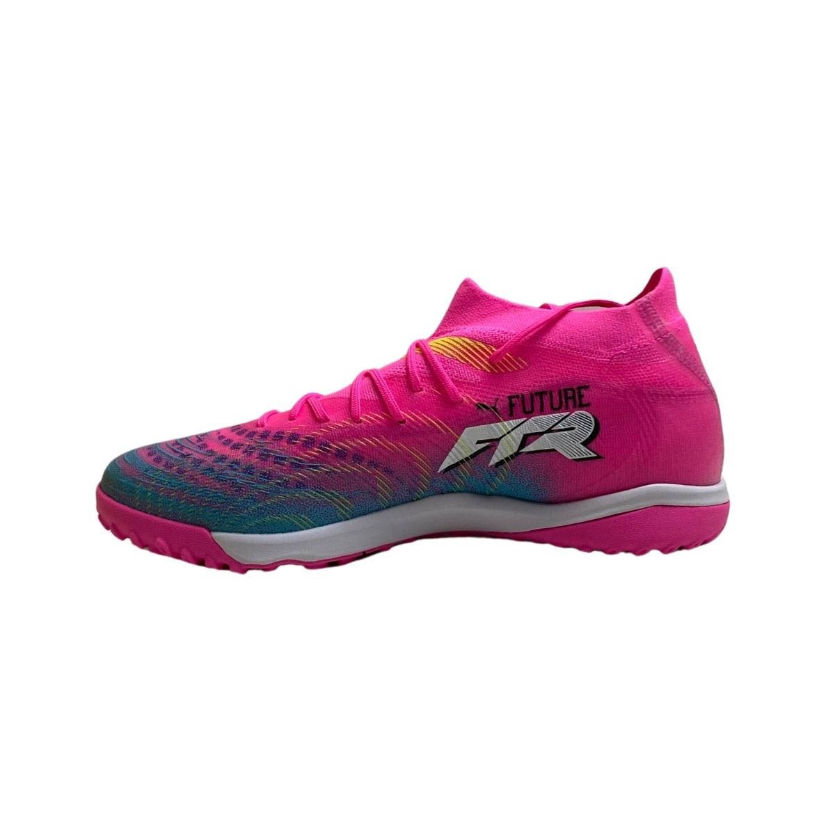 Chuteira Future 9 Match Society Puma Masculina 108906 Rosa Rosa 3