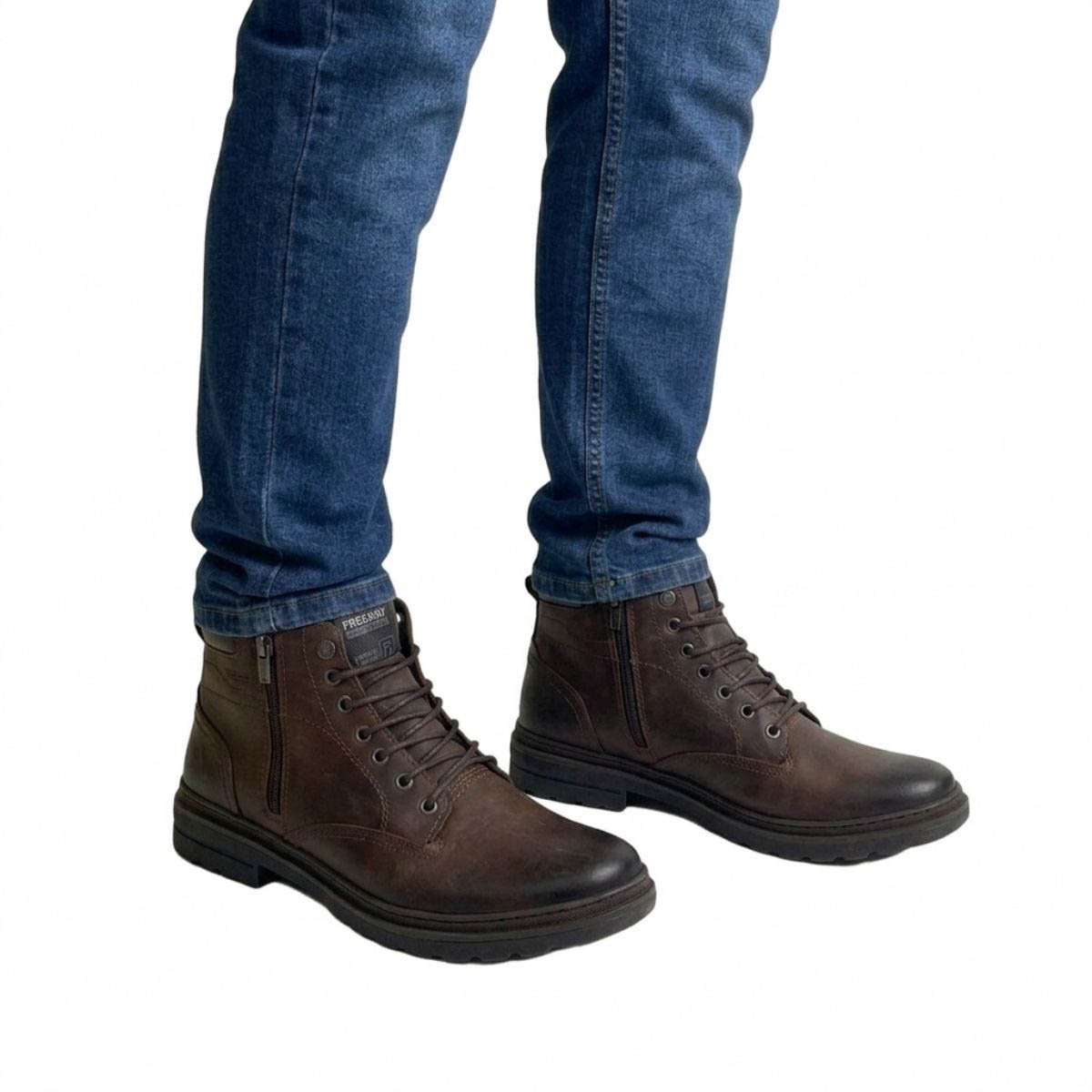 Coturno Freeway Masculino DJANGOX Marrom Escuro Marrom 2
