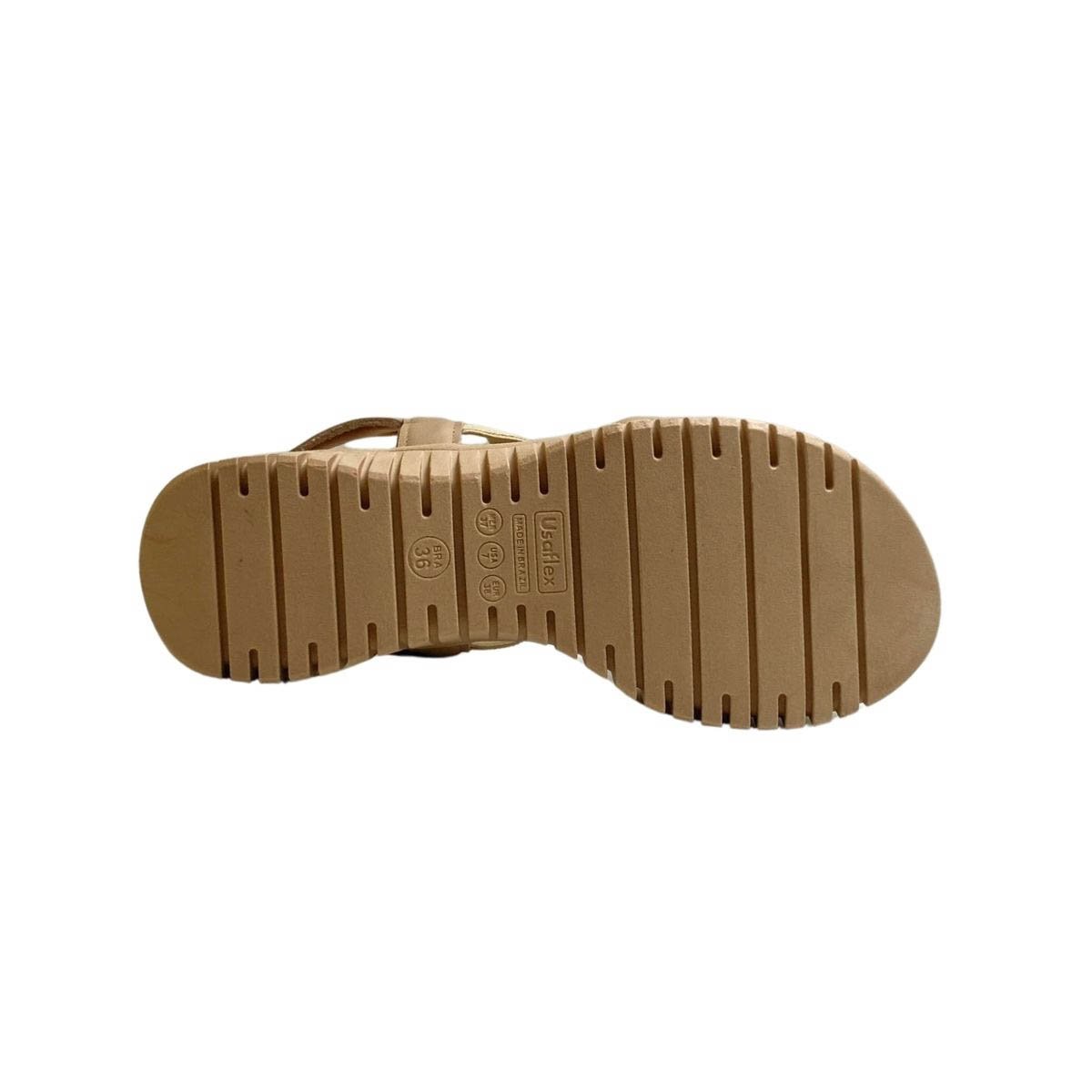 Sandália Usaflex Feminina UD1104 Nude Bege 6