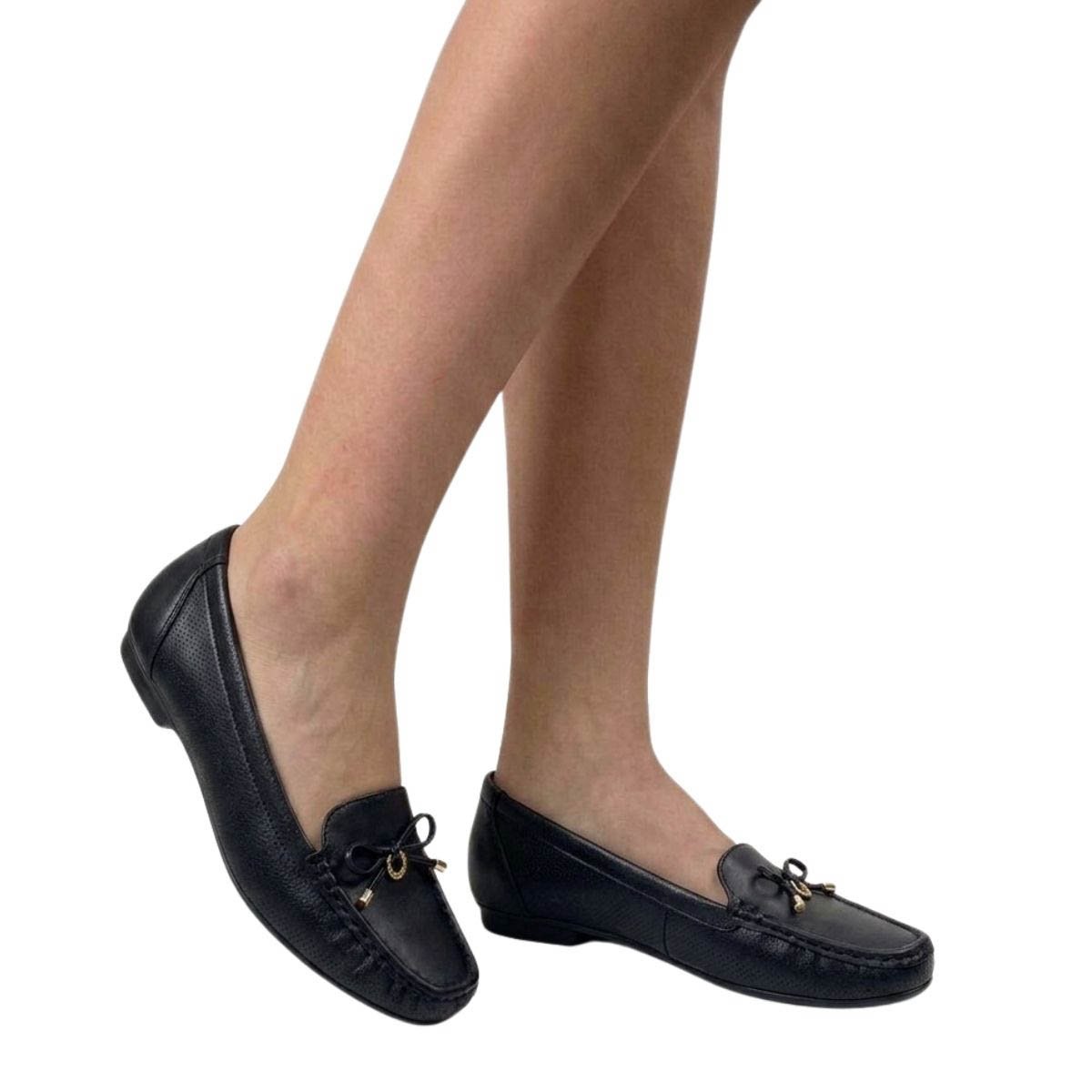 Modare Mocassim Feminino 7095646 Preto Preto 2