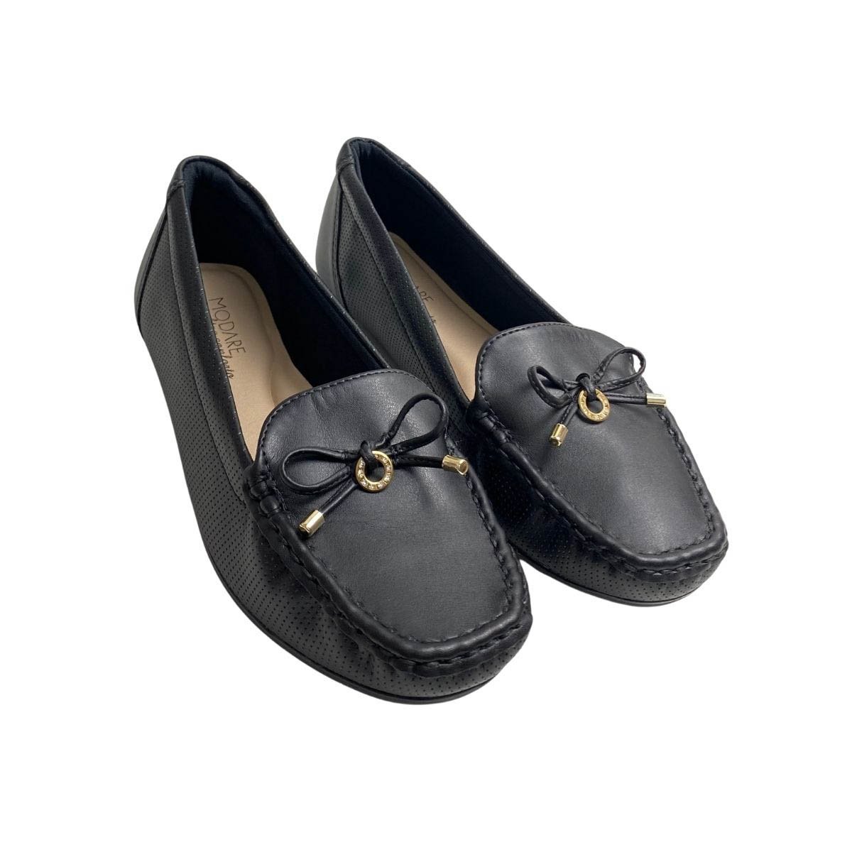 Modare Mocassim Feminino 7095646 Preto Preto 4