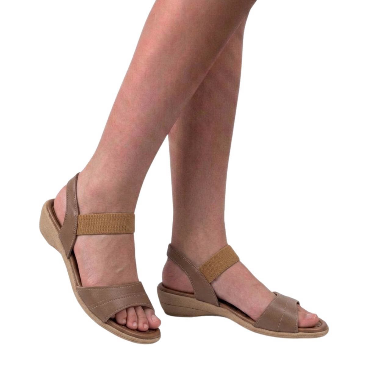 Sandália Usaflex Feminina PA06002 Marrom Marrom 2