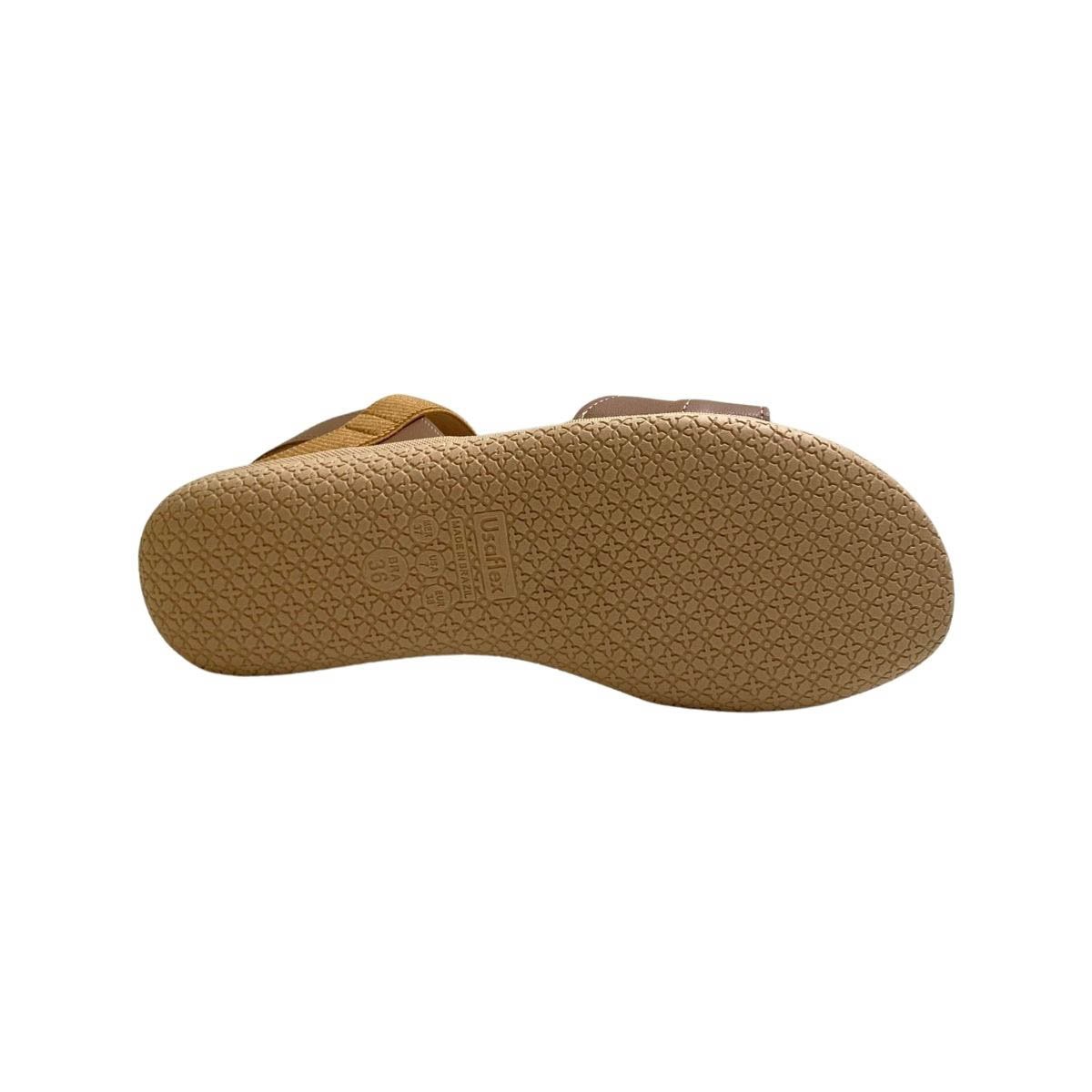 Sandália Usaflex Feminina PA06002 Marrom Marrom 6