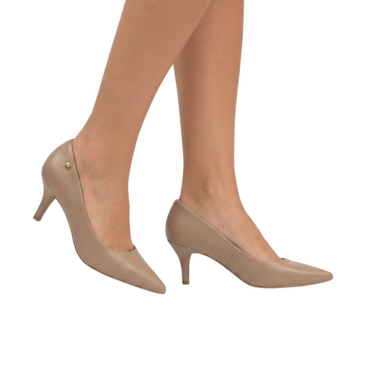 Scarpin Vizzano Feminino 1185702 Bege Bege 2