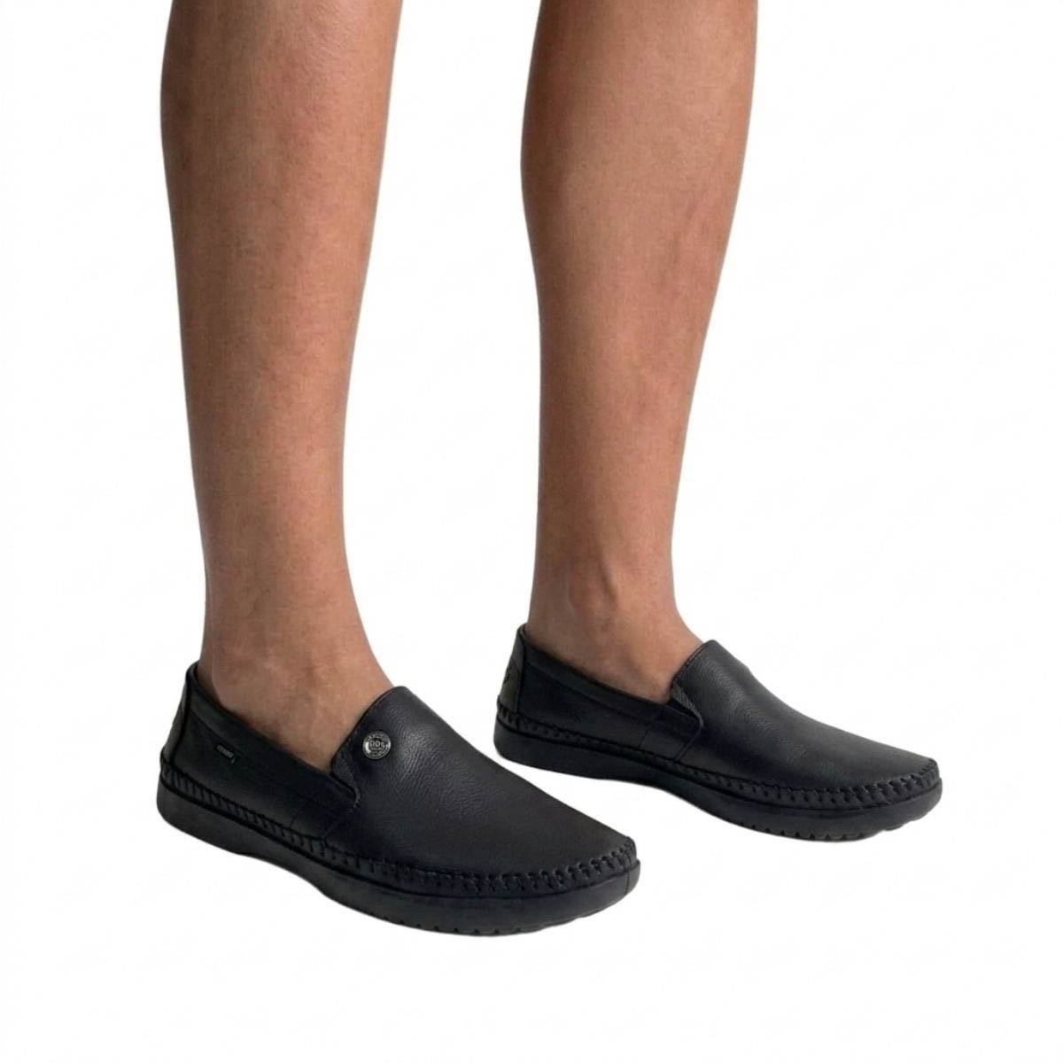 Mocassim Freeway Masculino LOGANX1 Preto Preto 2