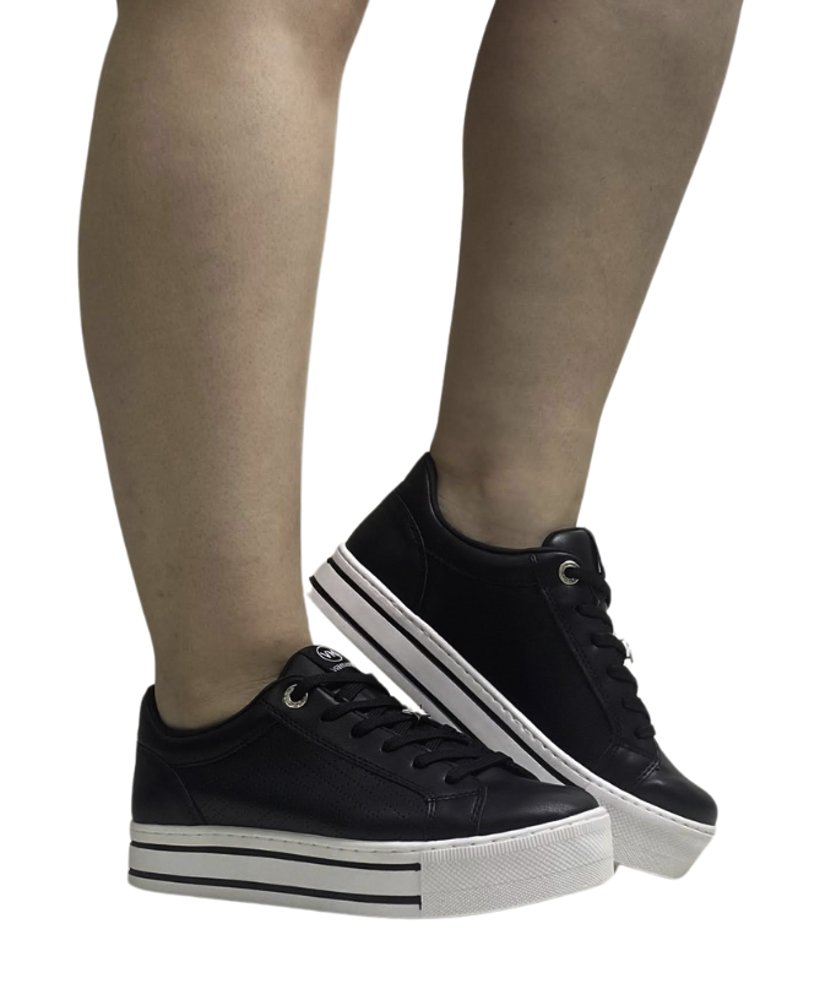 Tênis Via Marte Feminino 010013 Preto Preto 2