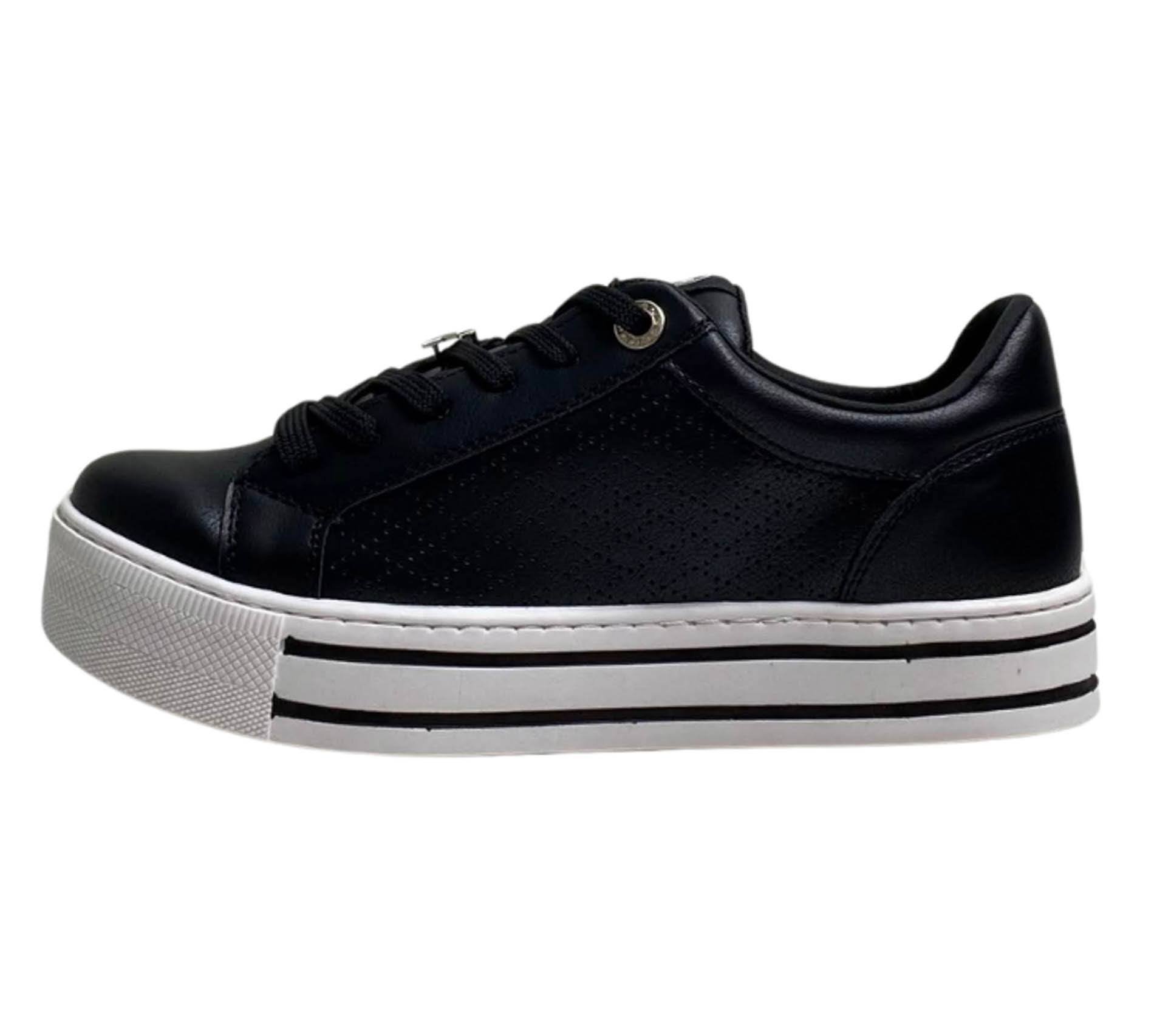 Tênis Via Marte Feminino 010013 Preto Preto 3