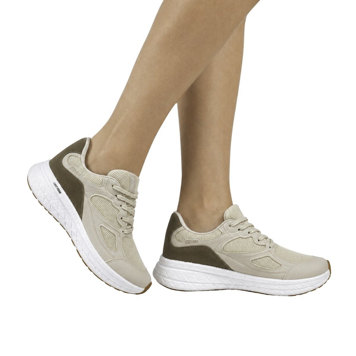 Tênis Actvitta Feminino 4841113 Bege Bege 2