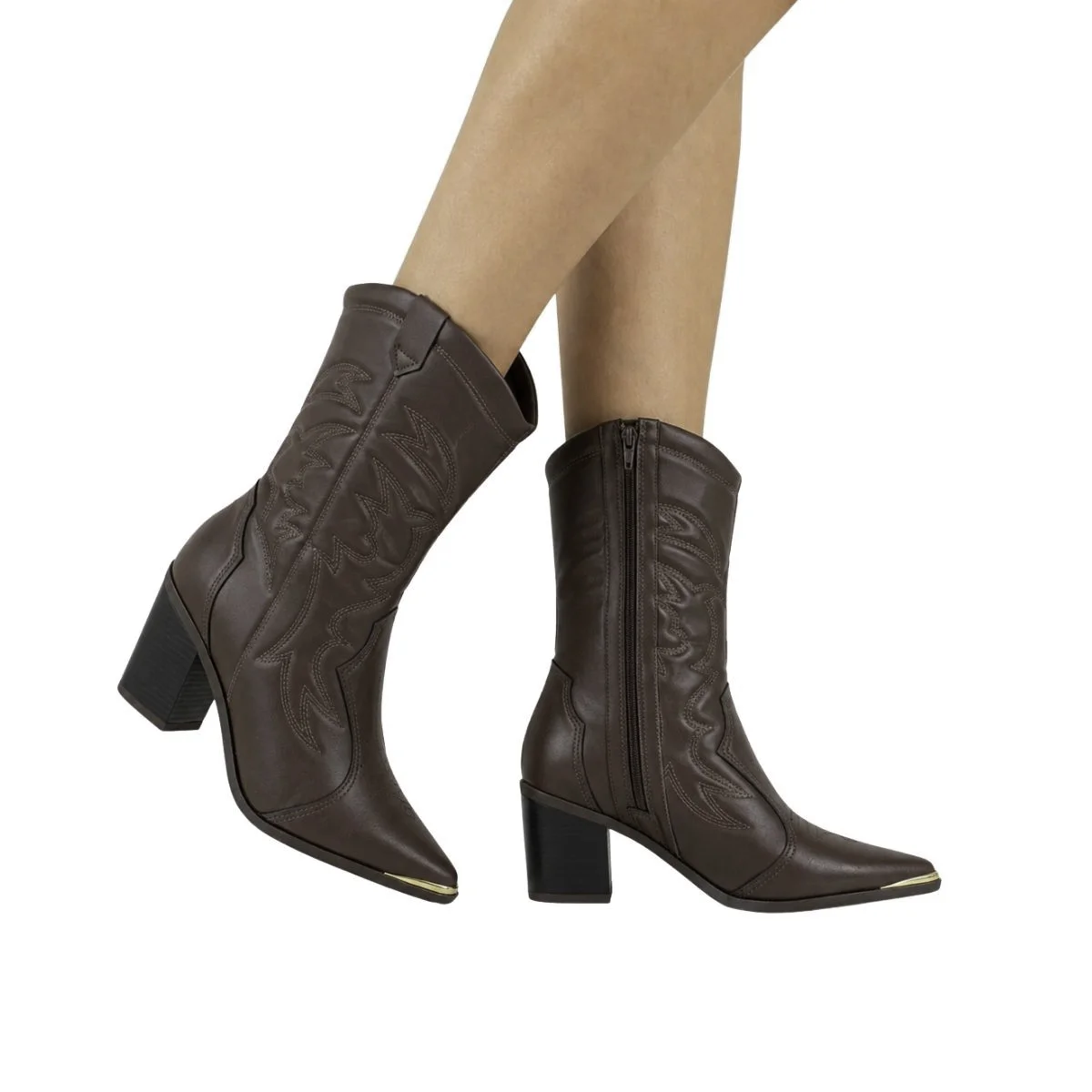 Bota Vizzano Feminina 3113101 Marrom Marrom 2