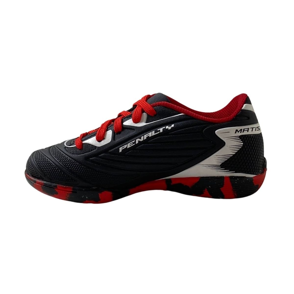Tênis Matis Turbo Futsal Penalty Infantil Menino 126320 Preto Preto 3