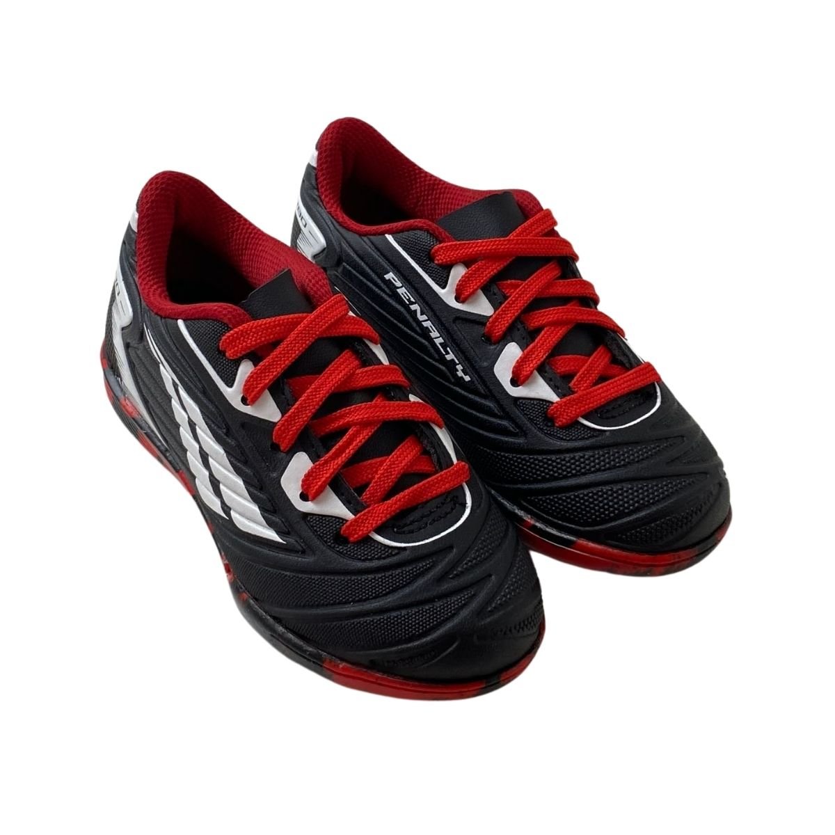 Tênis Matis Turbo Futsal Penalty Infantil Menino 126320 Preto Preto 4
