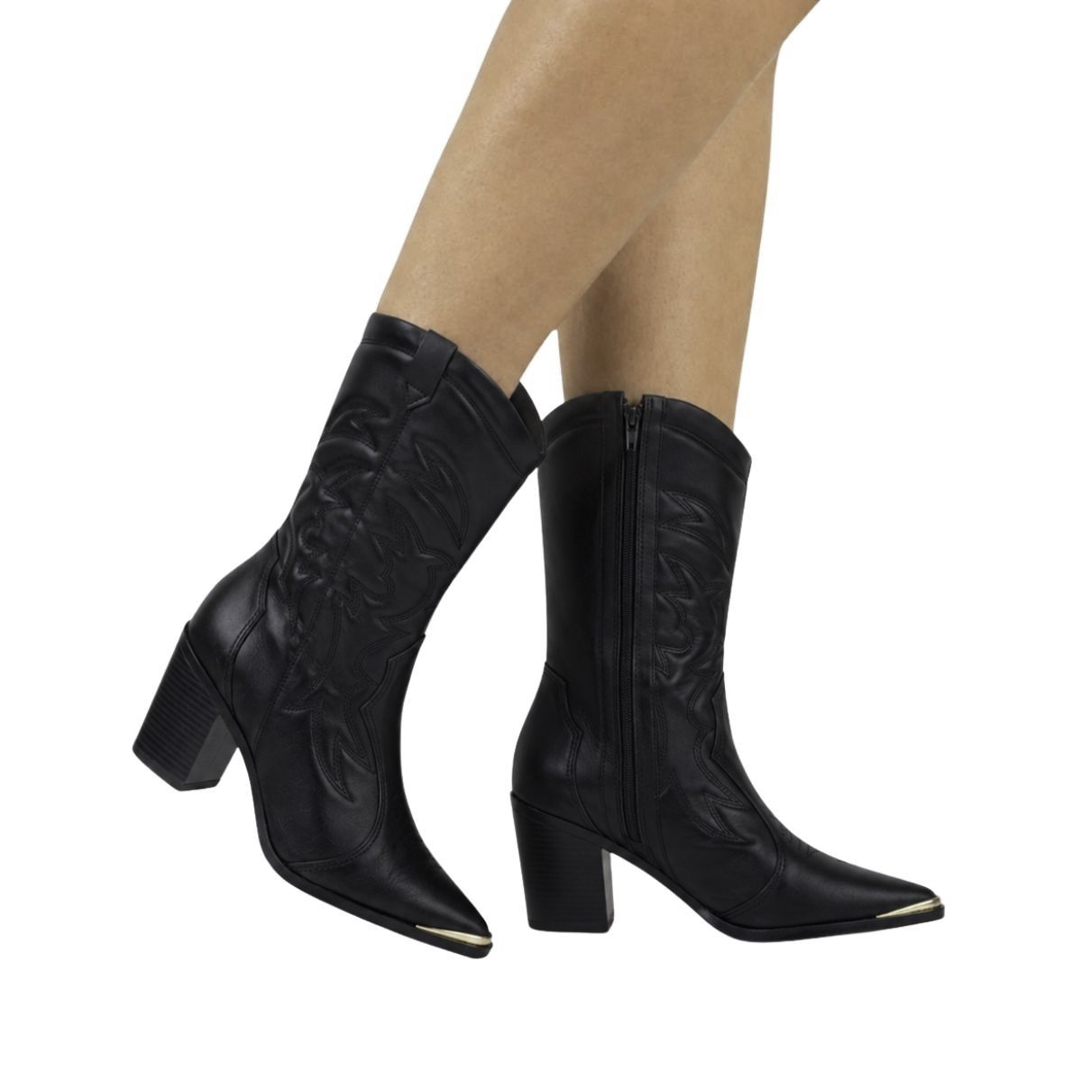 Bota Vizzano Feminina 3113101 Preta Preto 2