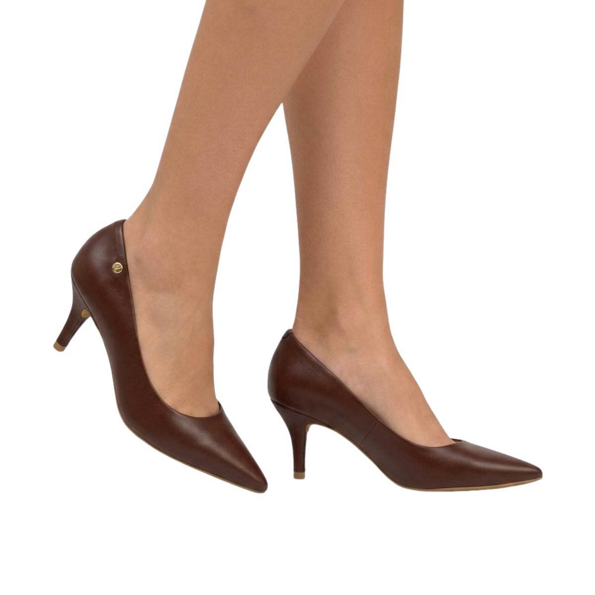 Scarpin Vizzano Feminino 1185702 Marrom Marrom 2