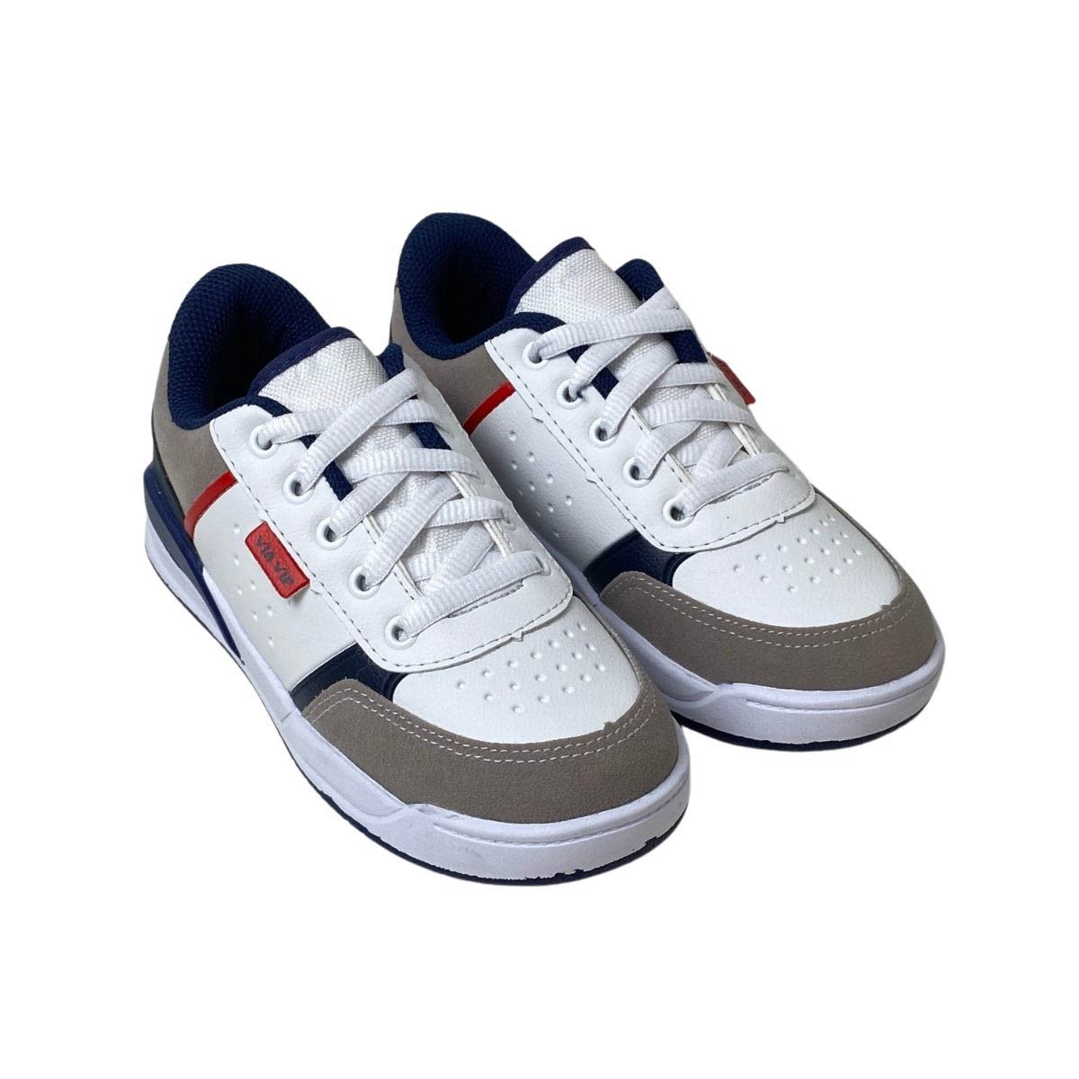 Tênis Via Vip Infantil Menino VV4009 Marinho/Vermelho Multicores 4