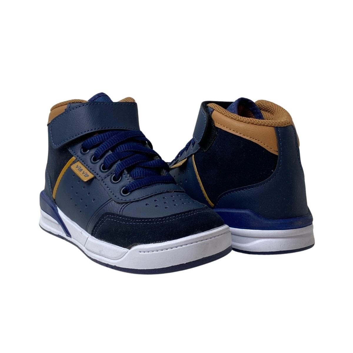 Tênis Via Vip Infantil Menino VV4011 Marinho Azul Marinho 5