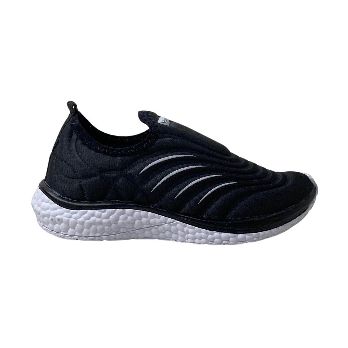 Tênis Via Vip Infantil Menino VV9533 Preto/Branco