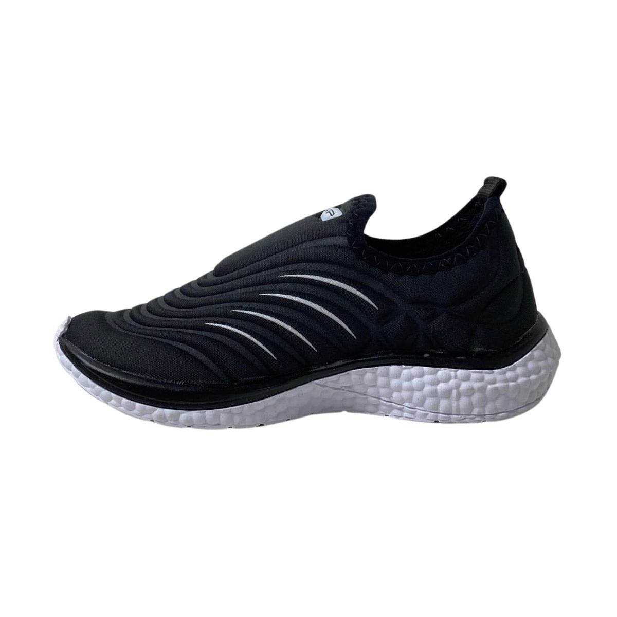 Tênis Via Vip Infantil Menino VV9533 Preto/Branco Preto 3