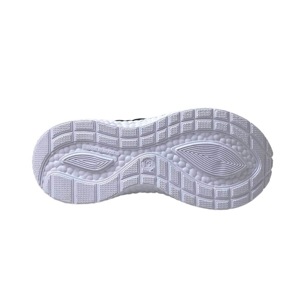 Tênis Via Vip Infantil Menino VV9533 Preto/Branco Preto 6