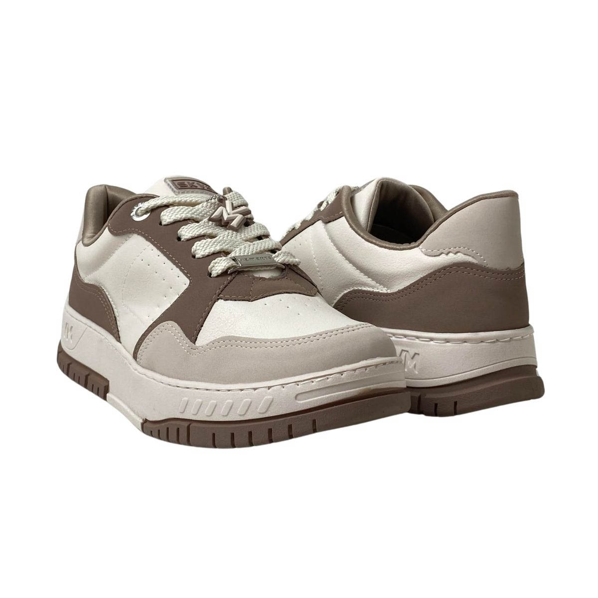 Tênis Via Marte Feminino 219015 Bege Bege 5