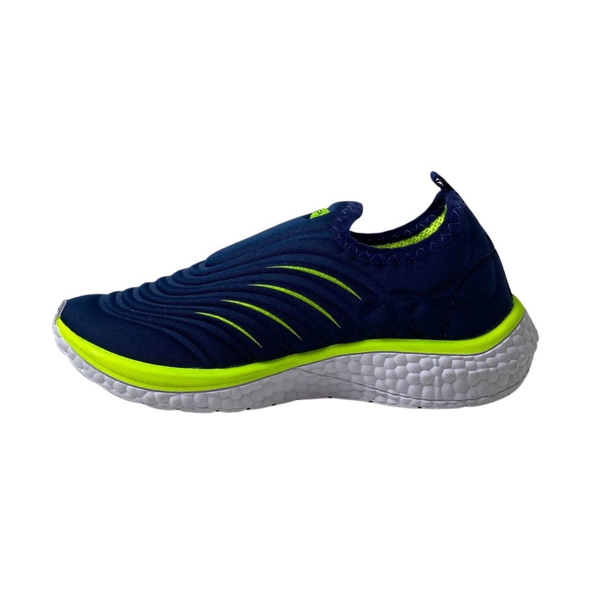 Tênis Via Vip Infantil Menino VV9533 Marinho/Verde Limão Azul Marinho 3