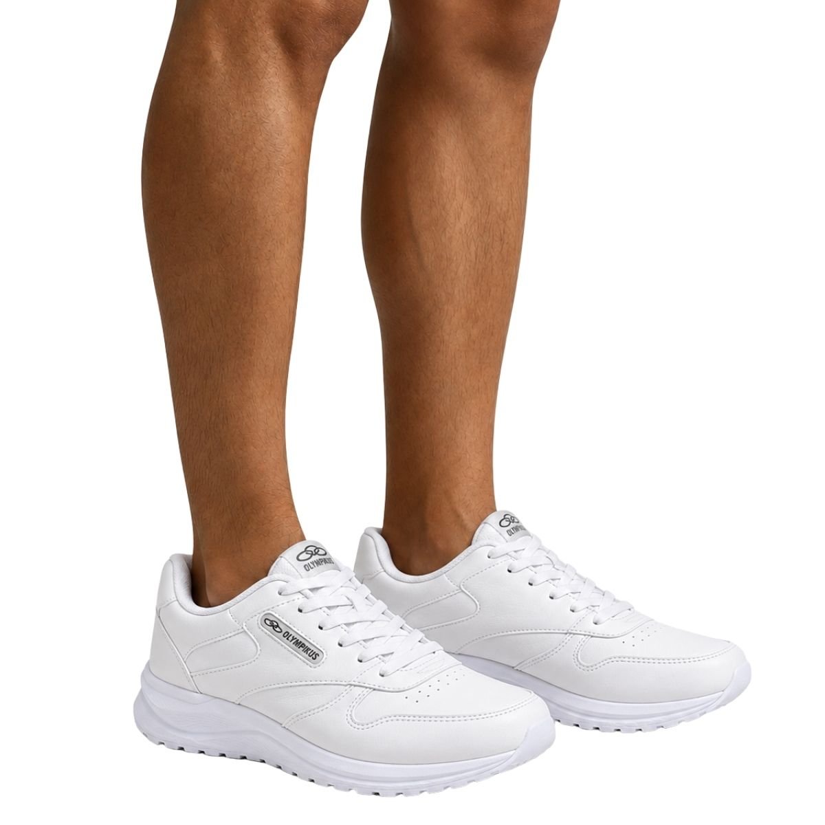Tênis Jogging Olympikus Masculino 100M Branco Branco 3