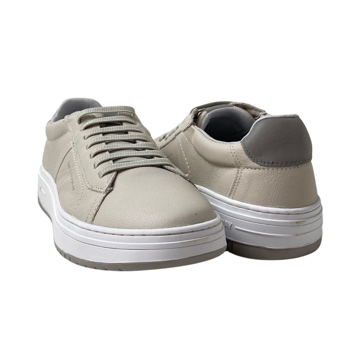 Sapatenis Freeway Masculino EVO02 Branco Bege/Branco 5