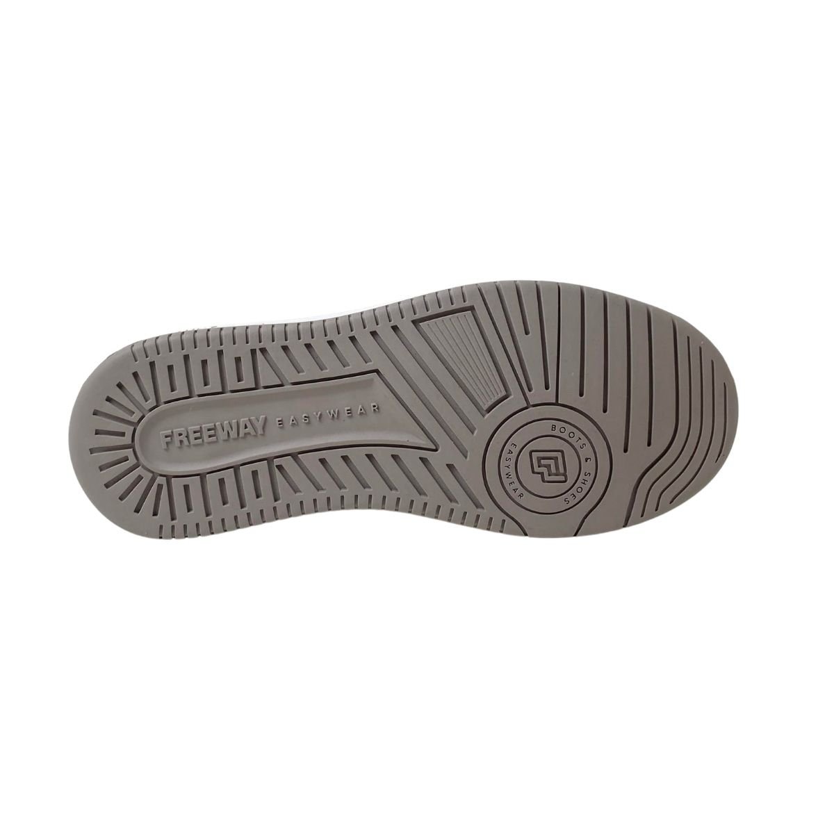 Sapatenis Freeway Masculino EVO02 Branco Bege/Branco 6