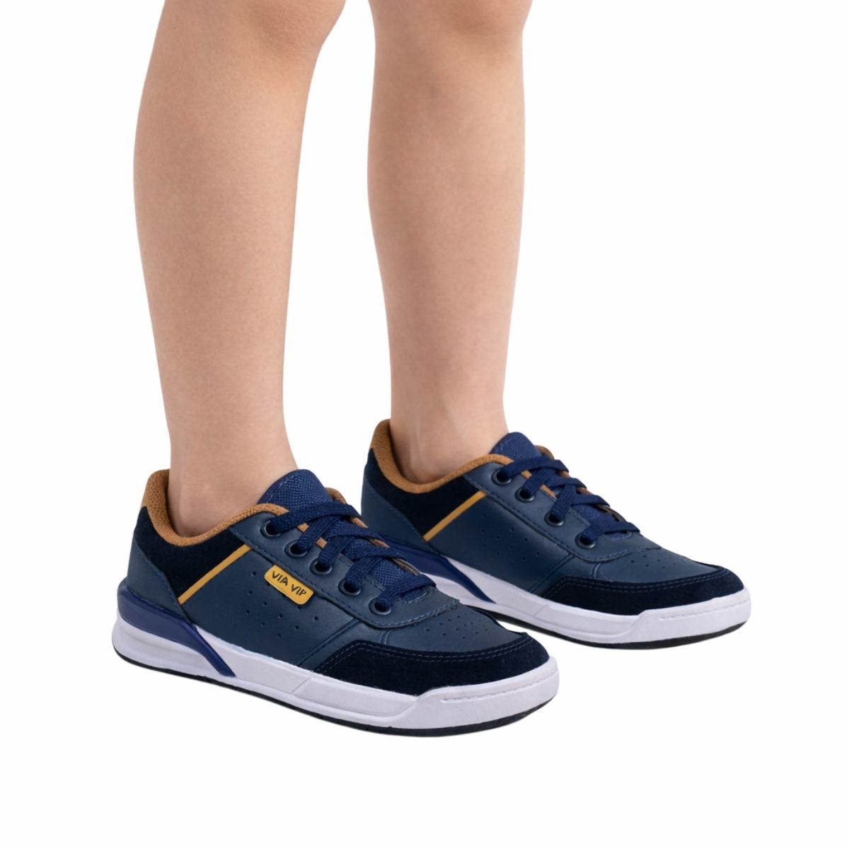 Tênis Via Vip Infantil Menino VV4009 Marinho Azul Marinho 2