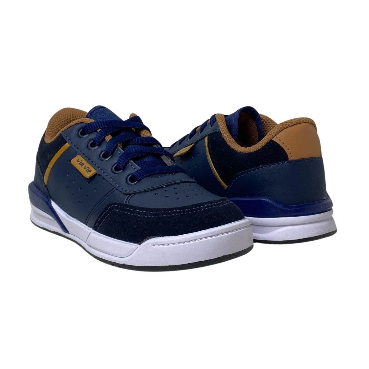 Tênis Via Vip Infantil Menino VV4009 Marinho Azul Marinho 5