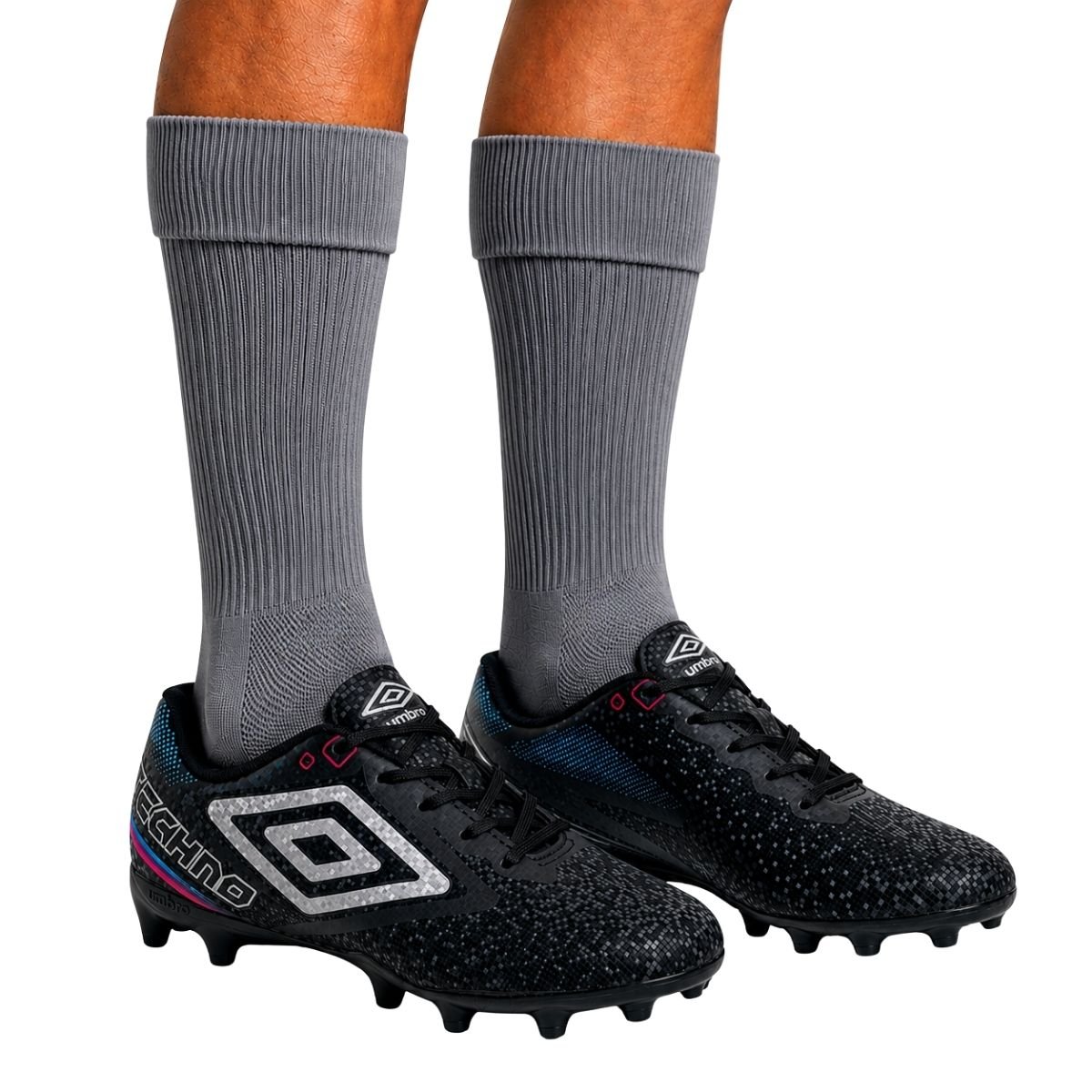 Chuteira Techno II Campo Umbro Infantil Menino UO7FB00343 Preto Preto 2