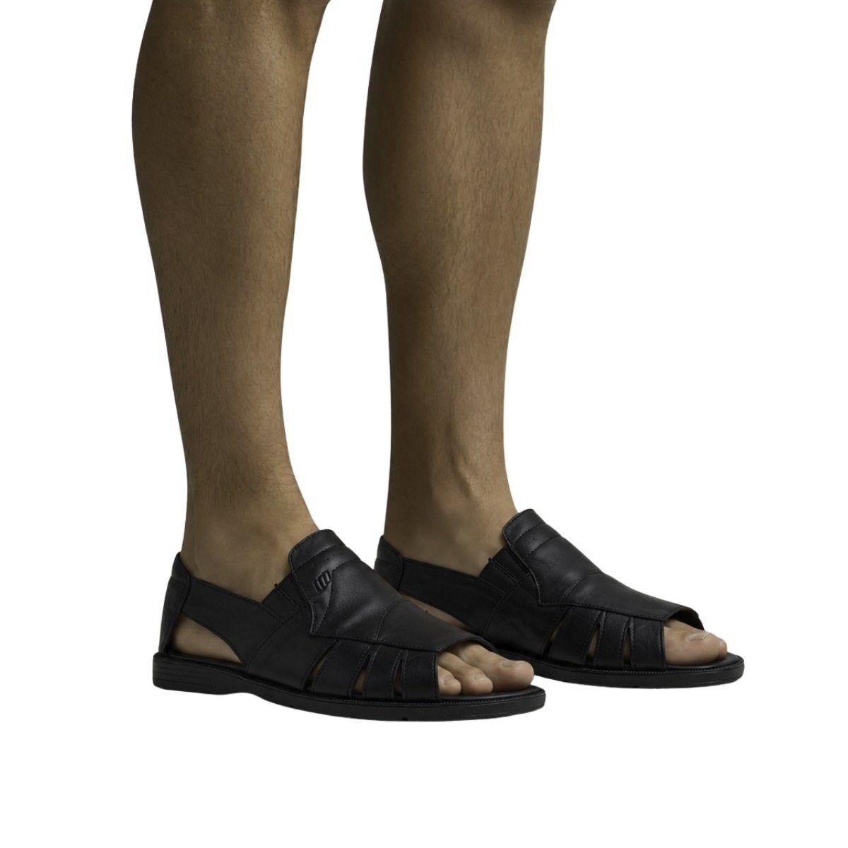Sandália Italianinho Masculina 340515 Preta Preto 2