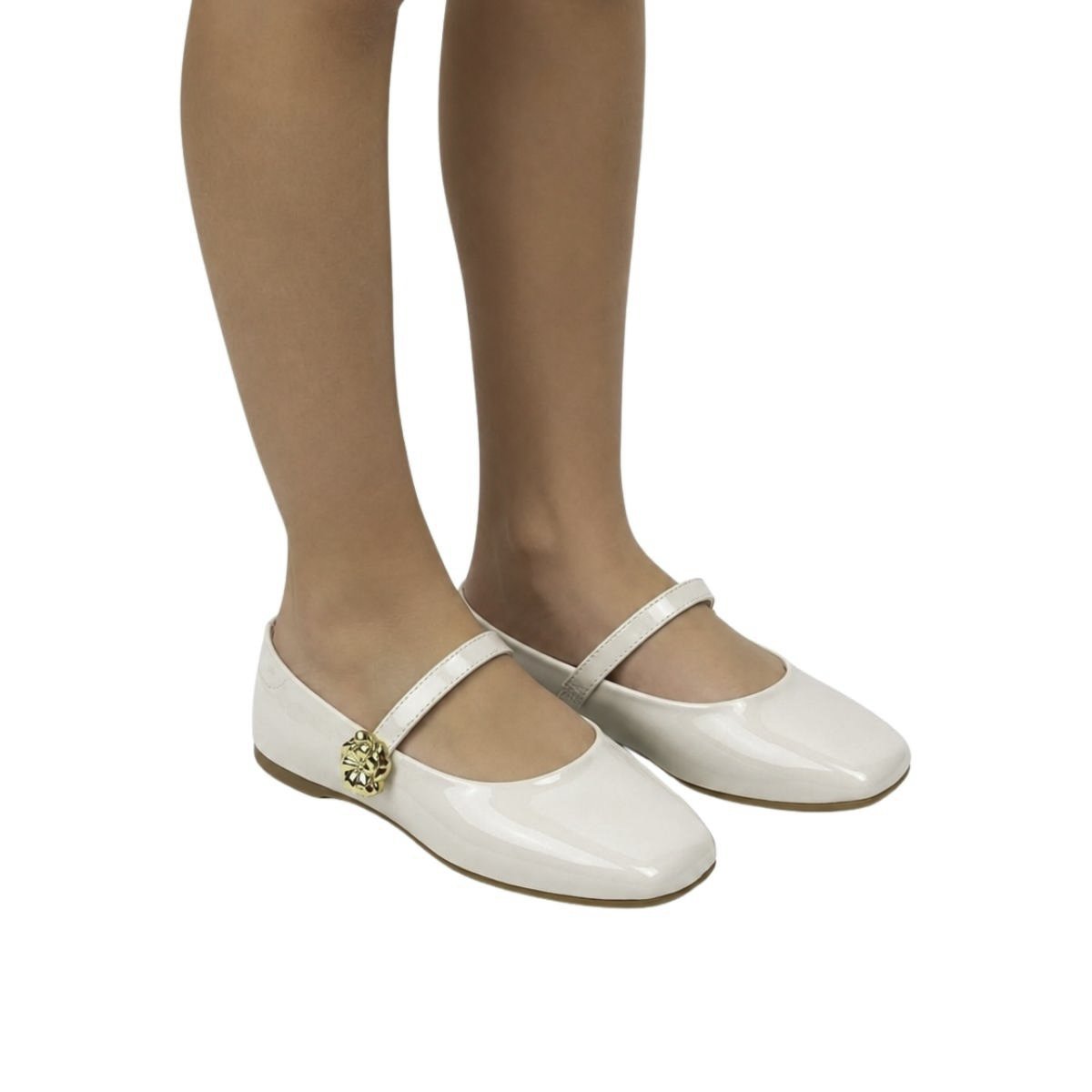 Sapatilha Molekinha Infantil Menina 2548222 Off White Off White 2
